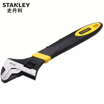 Разводной ключ STANLEY, двухцветная ручка, хромованадиевая сталь, 12 дюймов 90-950-23