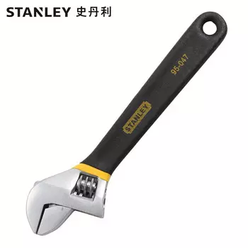 Разводной ключ Stanley с пластиковой ручкой. 8-дюймовый подвижный рожковый ключ 95-047-1-23.