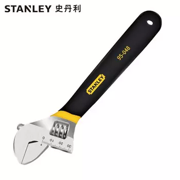 Разводной ключ Stanley с пластиковой ручкой. Подвижный рожковый ключ на 10 дюймов 95-048-1-23.