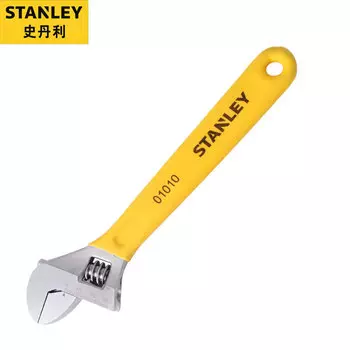 Разводной ключ Stanley серии B с пластиковой ручкой Регулируемый ротовой ключ 10 дюймов/250 мм STAD01010-23, эксклюзивно для предприятий