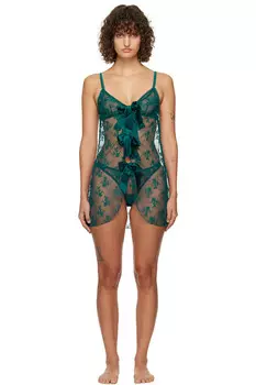 Развяжи мою ночную сорочку Fleur Du Mal, цвет crystal teal