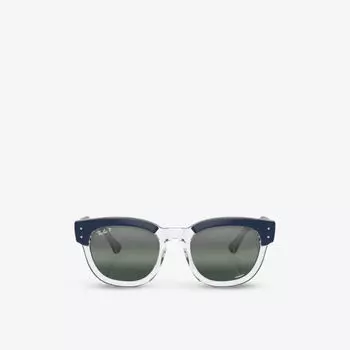 RB0298S Солнцезащитные очки Mega Hawkeye в квадратной оправе из пропионата Ray-Ban, синий