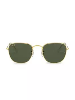 RB1972 54MM Восьмиугольные металлические солнцезащитные очки Ray-Ban, золотой
