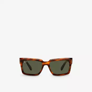 RB2191 Inverness солнцезащитные очки из ацетата в прямоугольной оправе Ray-Ban, коричневый