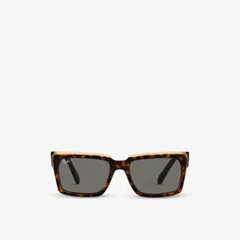 Rb2191 inverness солнцезащитные очки из ацетата в прямоугольной оправе Ray-Ban, коричневый