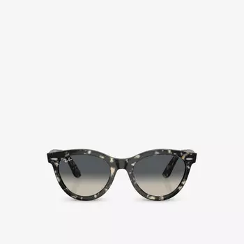 Rb2241 wayfarer way солнцезащитные очки в круглой оправе из пропионата Ray-Ban, серый
