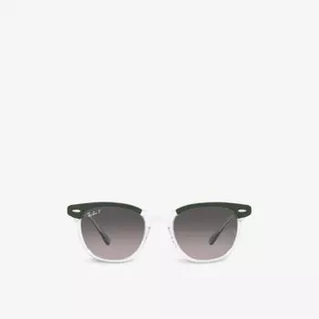 RB2298 солнцезащитные очки Hawkeye в квадратной оправе из ацетата ацетата Ray-Ban, зеленый