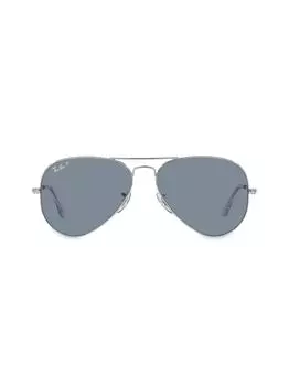 RB3025 58MM Оригинальные поляризованные солнцезащитные очки-авиаторы Ray-Ban, синий