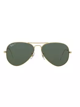 RB3025 62MM Оригинальные поляризованные солнцезащитные очки-авиаторы Ray-Ban, золотой