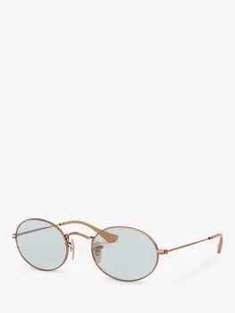 RB3547N Женские овальные солнцезащитные очки Ray-Ban, медь/серый синий