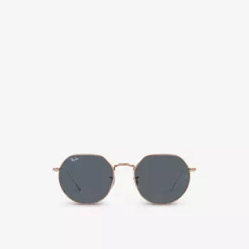 RB3565 Солнцезащитные очки Jack в металлической шестиугольной оправе Ray-Ban, желтый
