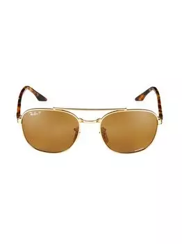 RB3688 Квадратные солнцезащитные очки 48 мм Ray-Ban, золотой