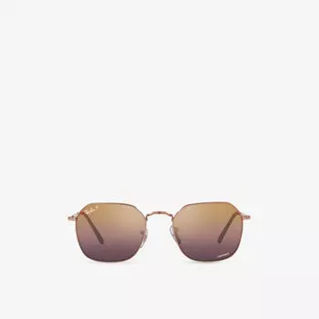 RB3694 Солнцезащитные очки Jim в металлической шестиугольной оправе Ray-Ban, желтый