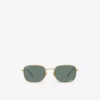 RB3706 солнцезащитные очки в металлической оправе-подушке Ray-Ban, желтый