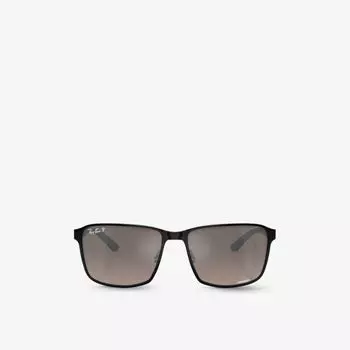 RB3721CH солнцезащитные очки Chromance в металлической квадратной оправе Ray-Ban, черный