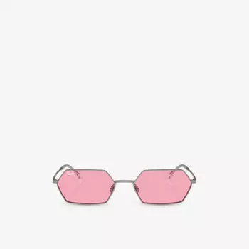 Rb3728 солнцезащитные очки yevi в металлической неправильной оправе Ray-Ban, серебряный