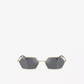 Rb3728 солнцезащитные очки yevi в металлической неправильной оправе Ray-Ban, желтый