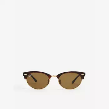 Rb3946 солнцезащитные очки clubmaster из ацетата Ray-Ban, коричневый