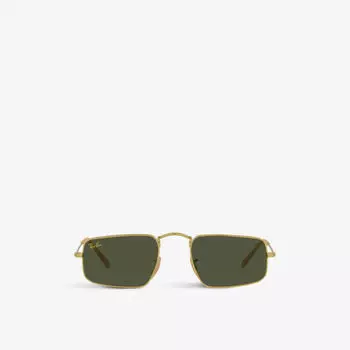 RB3957 Julie солнцезащитные очки в металлической прямоугольной оправе Ray-Ban, желтый
