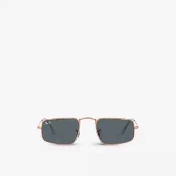 RB3957 Julie солнцезащитные очки в металлической прямоугольной оправе Ray-Ban, желтый