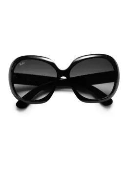 RB4098 Большие круглые солнцезащитные очки Jackie Ohh 60MM Ray-Ban, черный