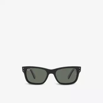 RB4187 Chris солнцезащитные очки в прорезиненной квадратной оправе Ray-Ban, коричневый