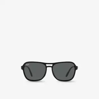 Rb4356 солнцезащитные очки state side из нейлона в квадратной оправе Ray-Ban, черный