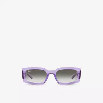 RB4395 Kiliane солнцезащитные очки в прозрачной ацетатной оправе в прямоугольной оправе Ray-Ban, фиолетовый