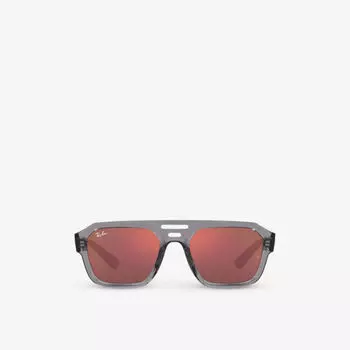 RB4397 Солнцезащитные очки Corrigan в прямоугольной оправе из ацетата ацетата Ray-Ban, серый