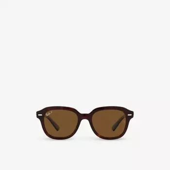 RB4398 Erik солнцезащитные очки из ацетата черепаховой расцветки Ray-Ban, коричневый