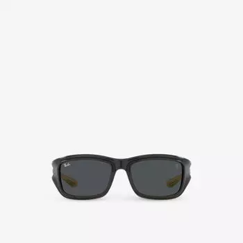 RB4405M Солнцезащитные очки Scuderia Ferrari в нейлоновой квадратной оправе Ray-Ban, желтый