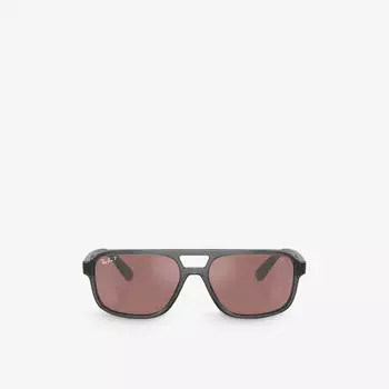 RB4414M Солнцезащитные очки Scuderia Ferrari в нейлоновой прямоугольной оправе Ray-Ban, серый