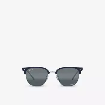 RB4416 Новые солнцезащитные очки Clubmaster в неправильной оправе из пропионата Ray-Ban, синий