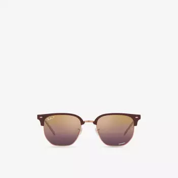 RB4416 Новые солнцезащитные очки Clubmaster в неправильной оправе из пропионата Ray-Ban, синий