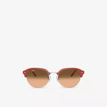 RB4429 солнцезащитные очки неправильной оправы с кристаллами Ray-Ban, красный