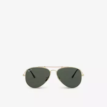 RB8125M солнцезащитные очки-авиаторы в титановой поляризационной оправе Ray-Ban, желтый