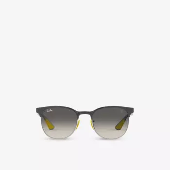RB8327M Солнцезащитные очки Scuderia Ferrari в стальной фанто-оправе Ray-Ban, серый