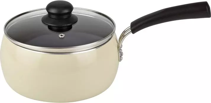 RB-1705 Идеально подходит для лапши, защита от проливания, кастрюля для одной руки, 7,9 дюйма (20 см), диаметр 7,1 дюйма (18 см), совместимость с индукцией и газом, варка, приготовление риса, запекание WAHEI FREIZ, Biege