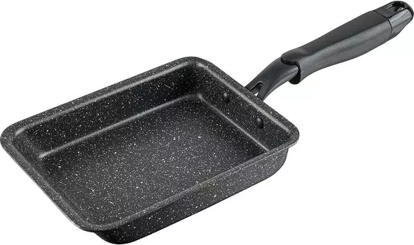 RB-2119 Яйцо-гриль, 5,1 x 7,1 дюйма (13 x 18 см), совместимость с индукционной индукцией, газ, сковорода для яиц, сковорода, без ПФОК, обработка фторсодержащей смолой, двойной мрамор WAHEI FREIZ, New Model