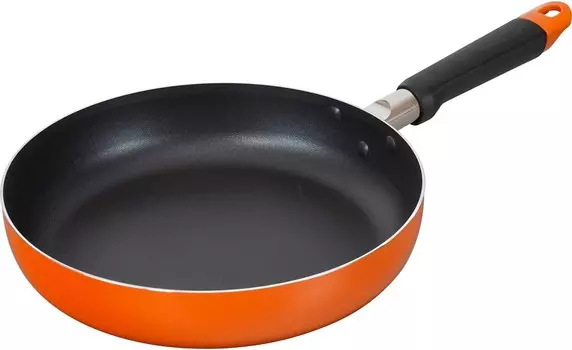 RB-2972 Сковорода, 10,2 дюйма (26 см), для газового огня, без ПФОК, обработка фторсодержащей смолой, оранжевый WAHEI FREIZ, Orange