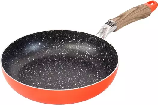 RB-3225 Легкая сковорода Gabela, 7,9 дюйма (20 см), совместима с индукционной печью, газ, омлет, яичница, апельсин, без ПФОК, обработка фторсодержащей смолой, винтовка WAHEI FREIZ, Gerbera