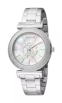 RC5L004M0045 Часы из нержавеющей стали с изображением Roberto Cavalli, серебро