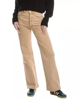 RE/DONE 70-е, ультра-высокая талия, выбеленные широкие джинсы цвета хаки REDONE