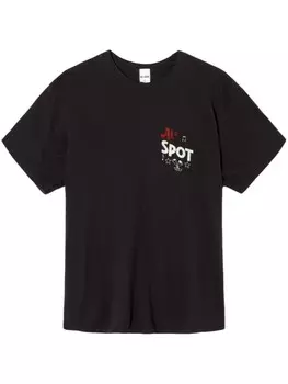 RE/DONE футболка из хлопка с графическим принтом «Коктейли для двоих», черный