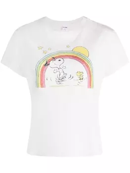 RE/DONE футболка Peanuts Rainbow, белый