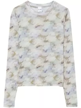 RE/DONE футболка с длинными рукавами, серый