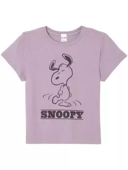 RE/DONE футболка Снупи, фиолетовый