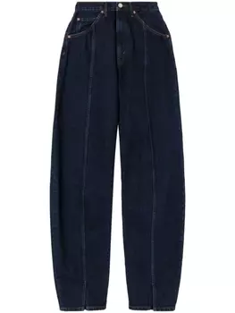 RE/DONE широкие джинсы с завышенной талией, синий