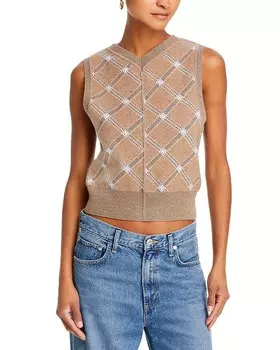 RE/DONE Свитер-жилет, коричневый