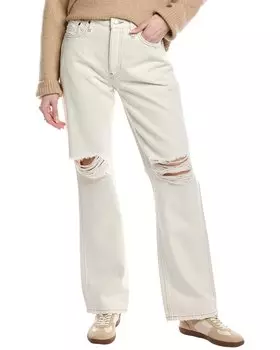 RE/DONE Свободные длинные винтажные белые джинсы Destroy REDONE